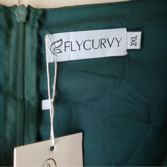 Flycurvy Women's Green Formal Dress Size 3XL - Picture 4 of 8
